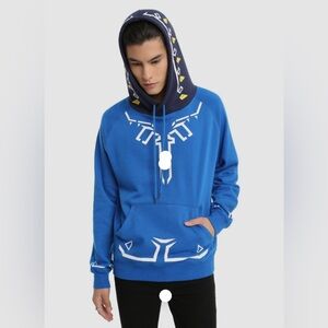 Blue Breath of the Wild Hoodie The Legend of Zelda Men’s Royal Blue Large
